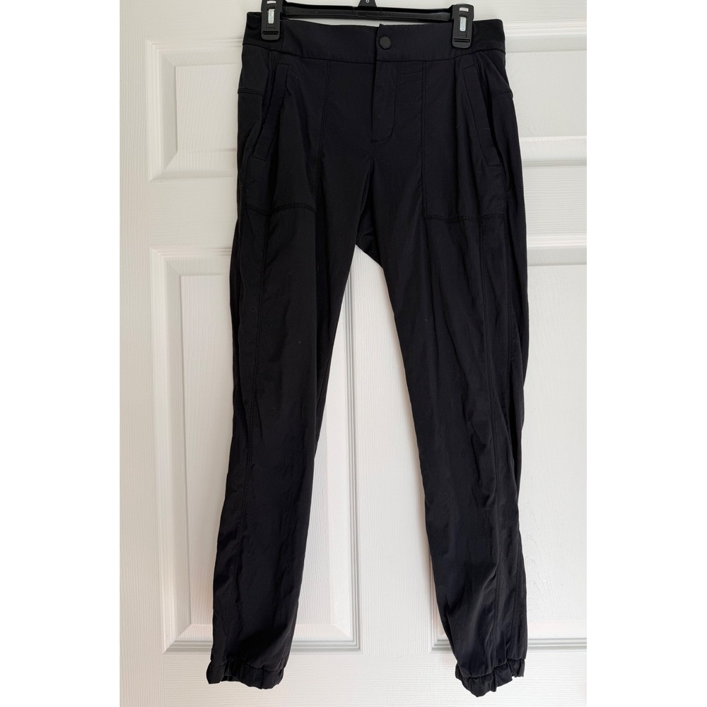 Athleta Trekkie North Joggers Black Ripstop Hiking Pants Womens 4